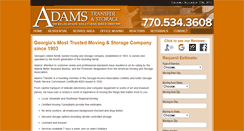 Desktop Screenshot of adamstransferandstorage.com